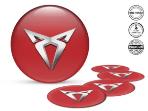 Seat Cupra Ruota Adesivi Versione Etichette Cupola Resina